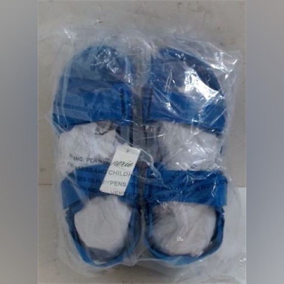NEW aerie Women's Platform Velcro Sandals Size:7, Cobalt Blue - Picture 2 of 2